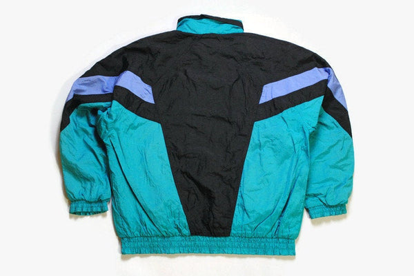 vintage PUMA men's track jacket SIZE M authentic green black rare retro rave hipster 90's 80's unisex bomber tracksuit streetwear clothin