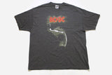 vintage AC/DC t-shirt gray big logo t-shirt Size 2XL rare retro deadstock hipster authentic tour shirt top big logo 90's wear band concer