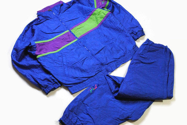 vintage FILA track suit acid color Size L oversized retro hipster sport clothing rave 90s 80s authentic rare mens large blue stylish style