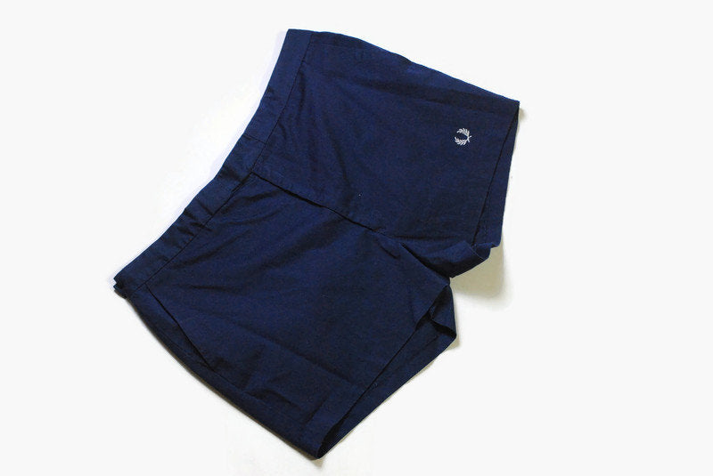 vintage 1970s FRED PERRY track tennis shorts blue made in Hong Kong Size men's XL retro sportswear authentic sport activewear relax summer