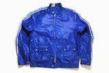 vintage ADIDAS ORIGINALS blue lightwear Jacket Size S/M authentic rare retro wear hipster 80s windbreaker coat athletic sport light clothing