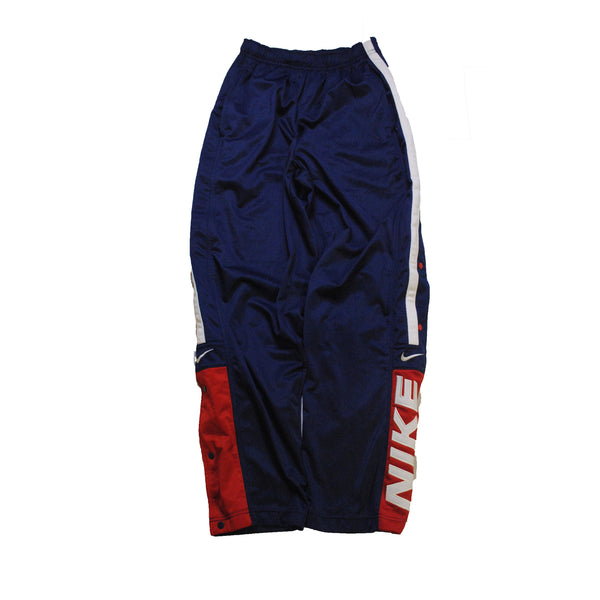 vintage NIKE Track Pants buggy sport Size M navy blue red authentic hip hop hipster wear retro style rave clothing sport athletic men's 90s