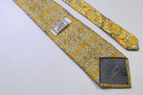 vintage GIANNI VERSACE men's 100% silk Tie made in Italy luxury pattern necktie beautiful print gold silver gift for men accessories retro