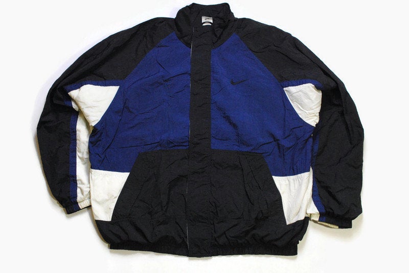 vintage NIKE authentic track jacket Size L rare retro swoosh hipster sport lightwear coat athletic wear 90s AIR hip hop running streetwear