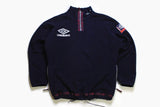 vintage UMBRO Pro Training Fleece Sweater big logo sweatshirt men's authentic retro hipster 90s 80s sport oversized England style classic