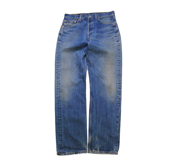 vintage LEVIS 501 JEANS authentic men's Blue Jean Pants Size W 32 L 32 trousers retro classic work wear 90s 80s denim old school USA style